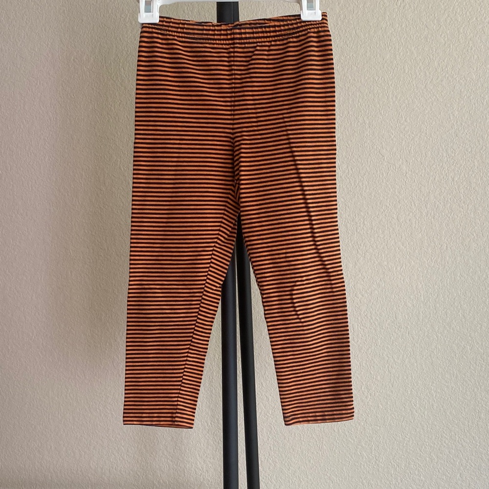 Cozy Striped Kids Leggings Size 4/5